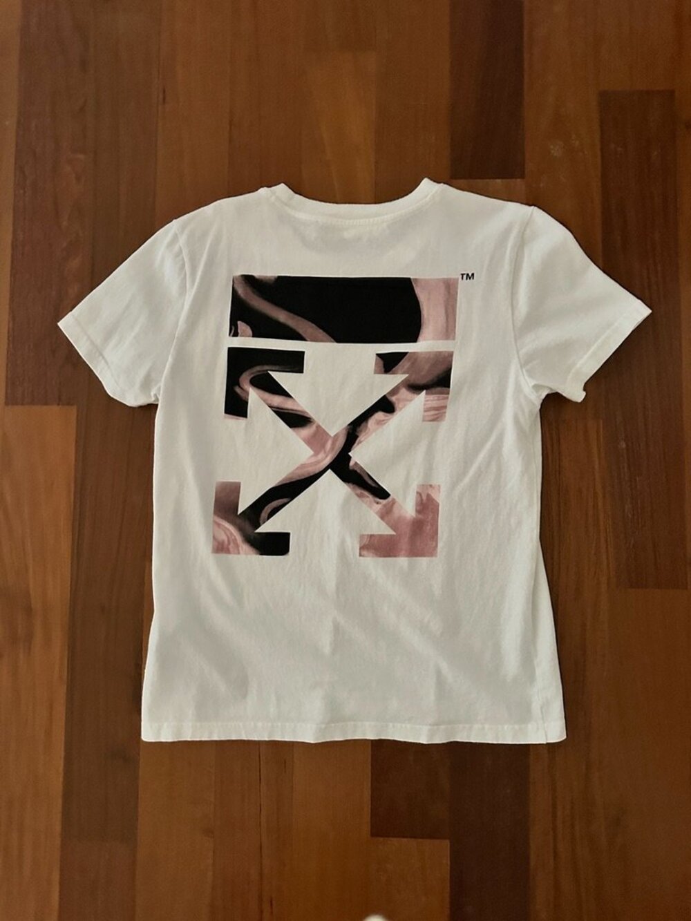 VIRGIL ABLOH'S OFF-WHITE WOMENS TEE SHIRT SZ L